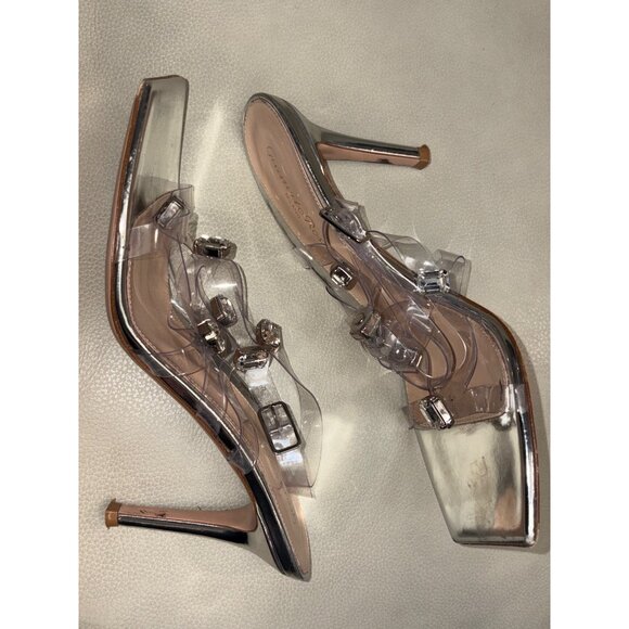 Gianvito Rossi Crystal Fever 85mm sandals in Transparent 36 Womens High Heels - Picture 9 of 15